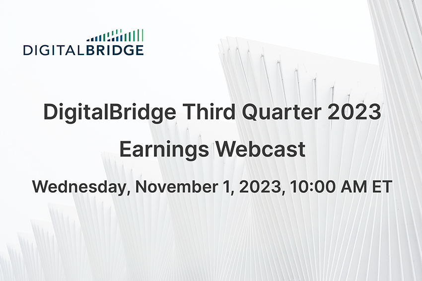 DigitalBridge Reports Third Quarter 2023 Financial Results